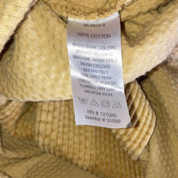 Womens Vintage Chadwicks Medium Butterscotch Yellow Light Corduroy Jacket - Picture 4 of 12